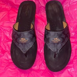 Gently used Authentic Coach Sandals